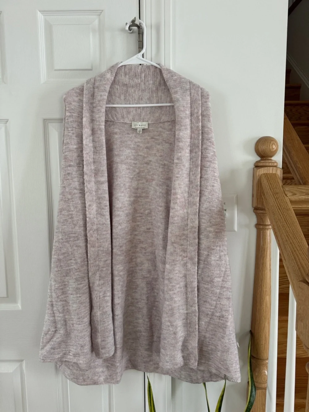 Lucky Brand Open-Front Cardigan in Dusty Rose - Picture 1 of 3